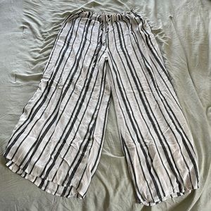 American Eagle Striped Flow Wide-Leg Pants